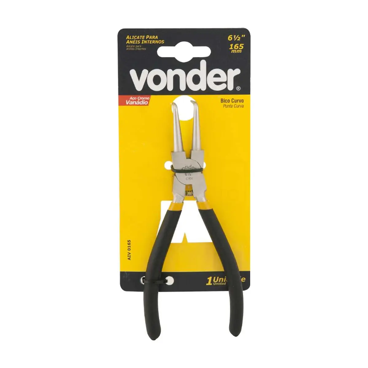 Alicates para anillos interiores 6.1 / 2" Vonder - Thumbnail 8