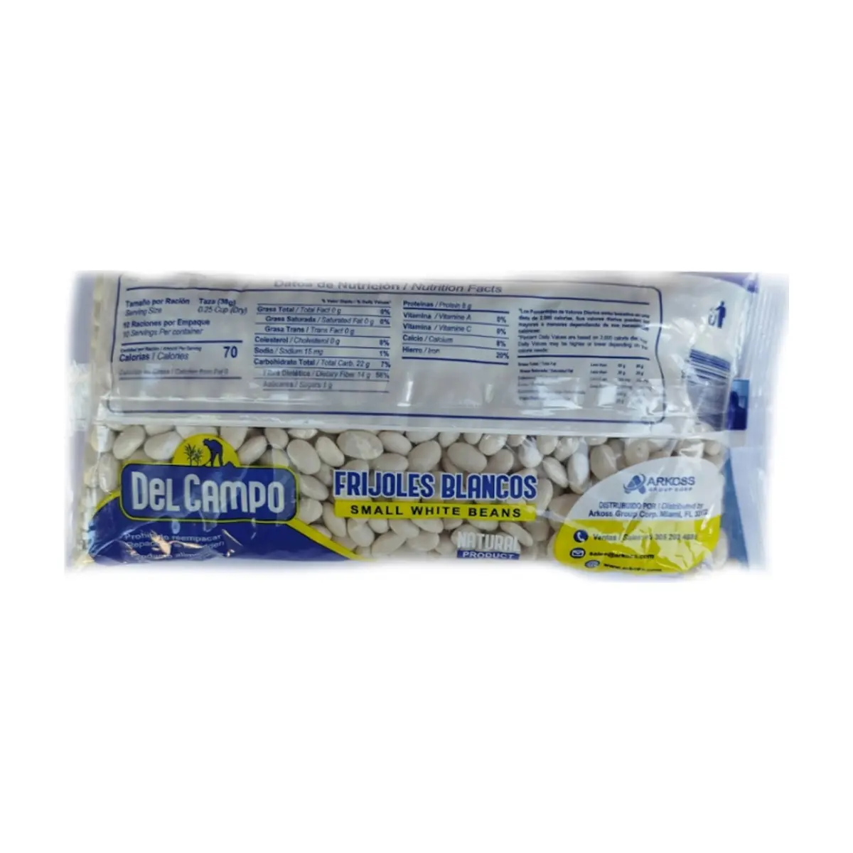 Combo frijoles blancos Del Campo (3 x 454 g / 1 lb) - Thumbnail 3