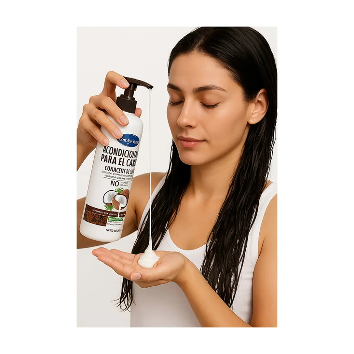 Acondicionador para el cabello con aceite de coco Comfortime (500 ml) - Thumbnail 5