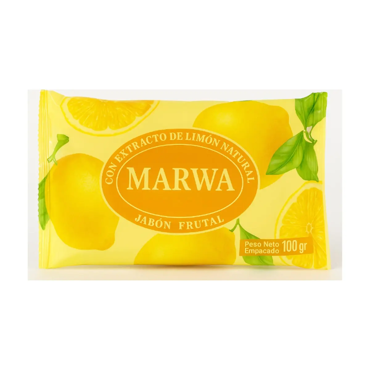 Jabón frutal con extracto de limón natural Marwa (100 g / 3.52 oz)