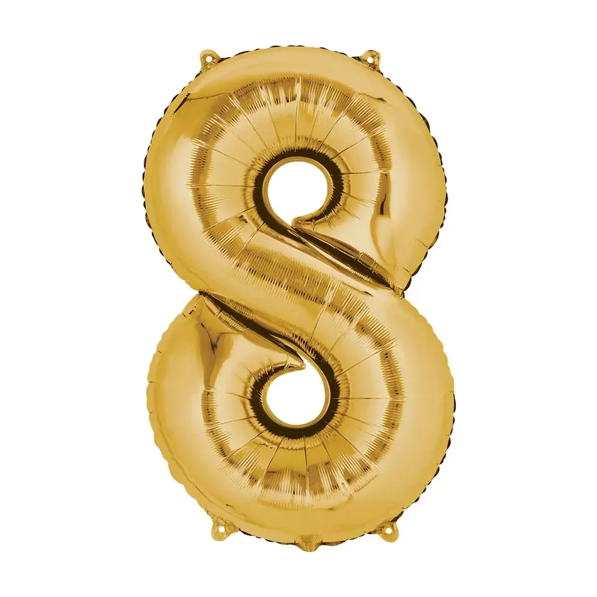 Globo dorado número 8- 14''