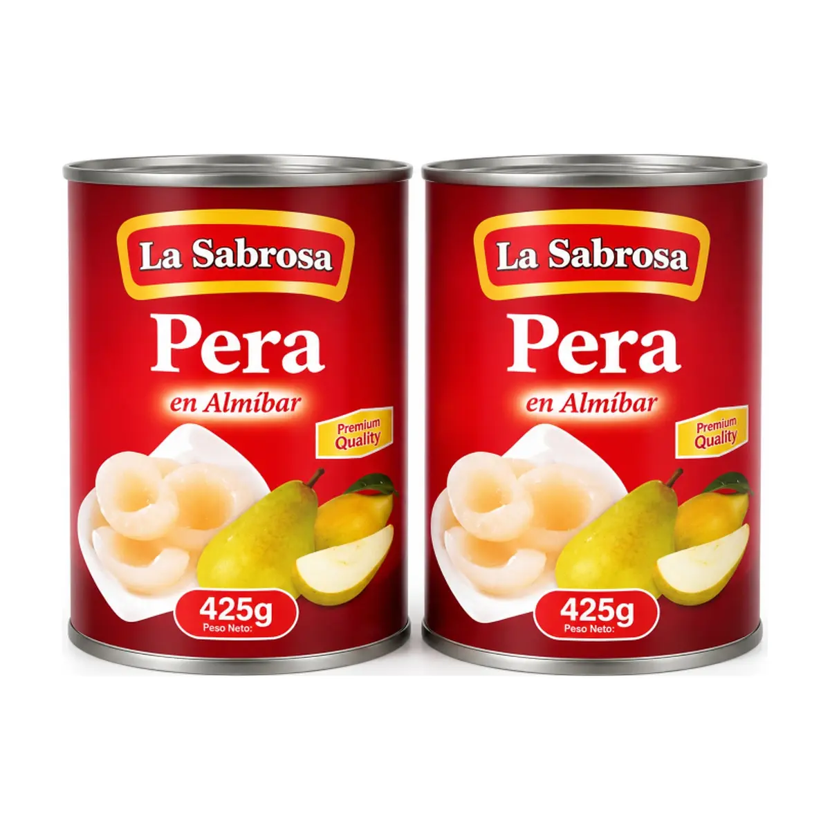 Pera en almíbar La Sabrosa ( 2 x 425 g / 14.99 oz)