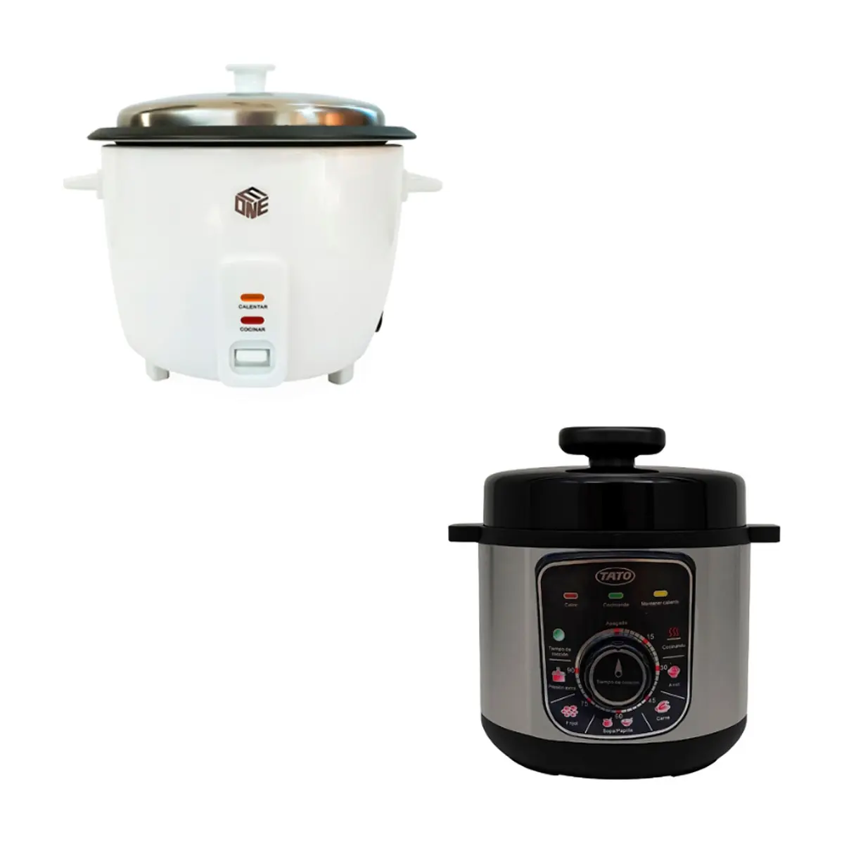 Olla reina a presión eléctrica de 5 L Tato VRC-50 + Olla arrocera eléctrica de 1.5L Eone DR-15L
