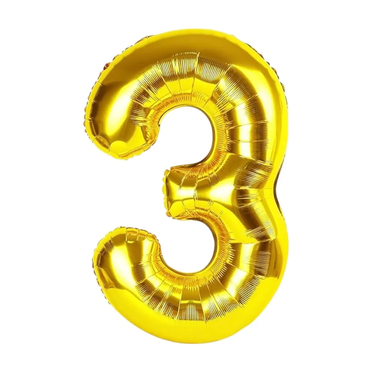 Globo dorado Número 3 Balloon (32 pulgadas)