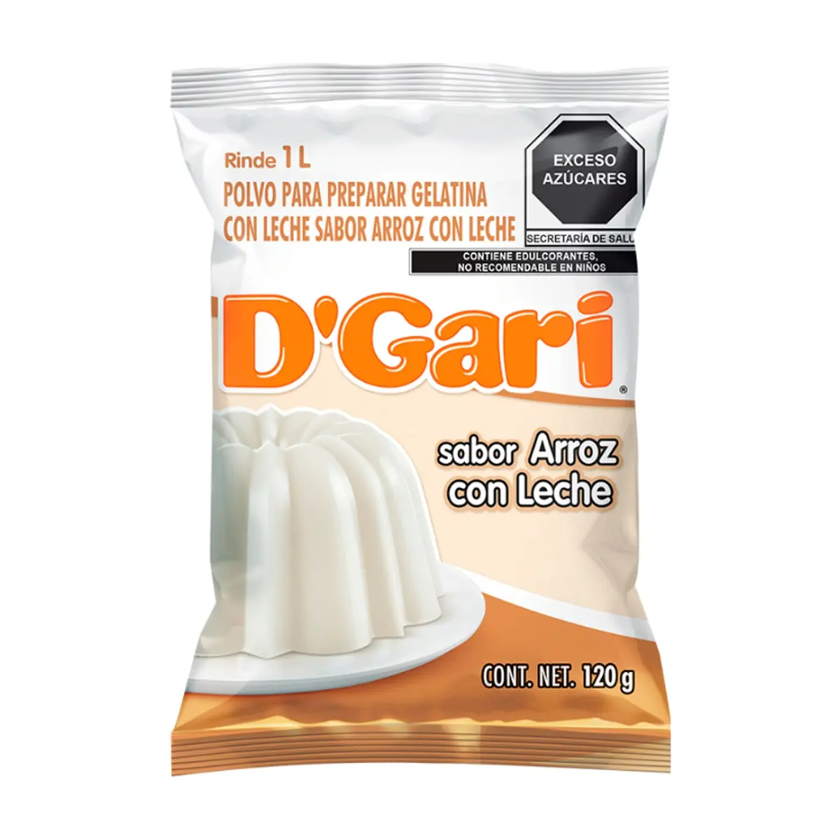 Gelatina de sabor arroz con leche D'Gari (120 g / 4.23 oz) - Thumbnail 3