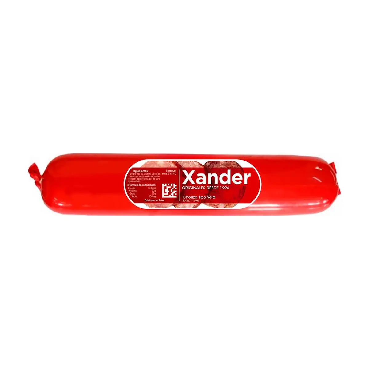 Chorizo vela Xander (800 g / 1.76 lb)