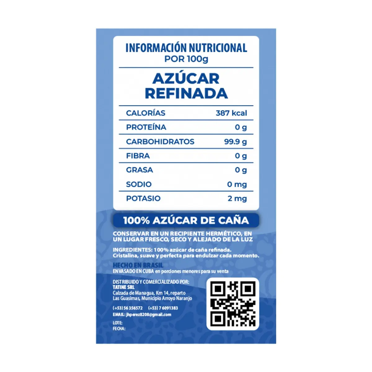 Azúcar blanca refinada Campo Vivo (5 x 1 kg / 2.2 lb) - Thumbnail 2