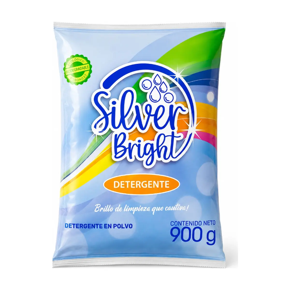 Detergente en polvo multiusos Silver Bright (900 g / 1.98 lb)