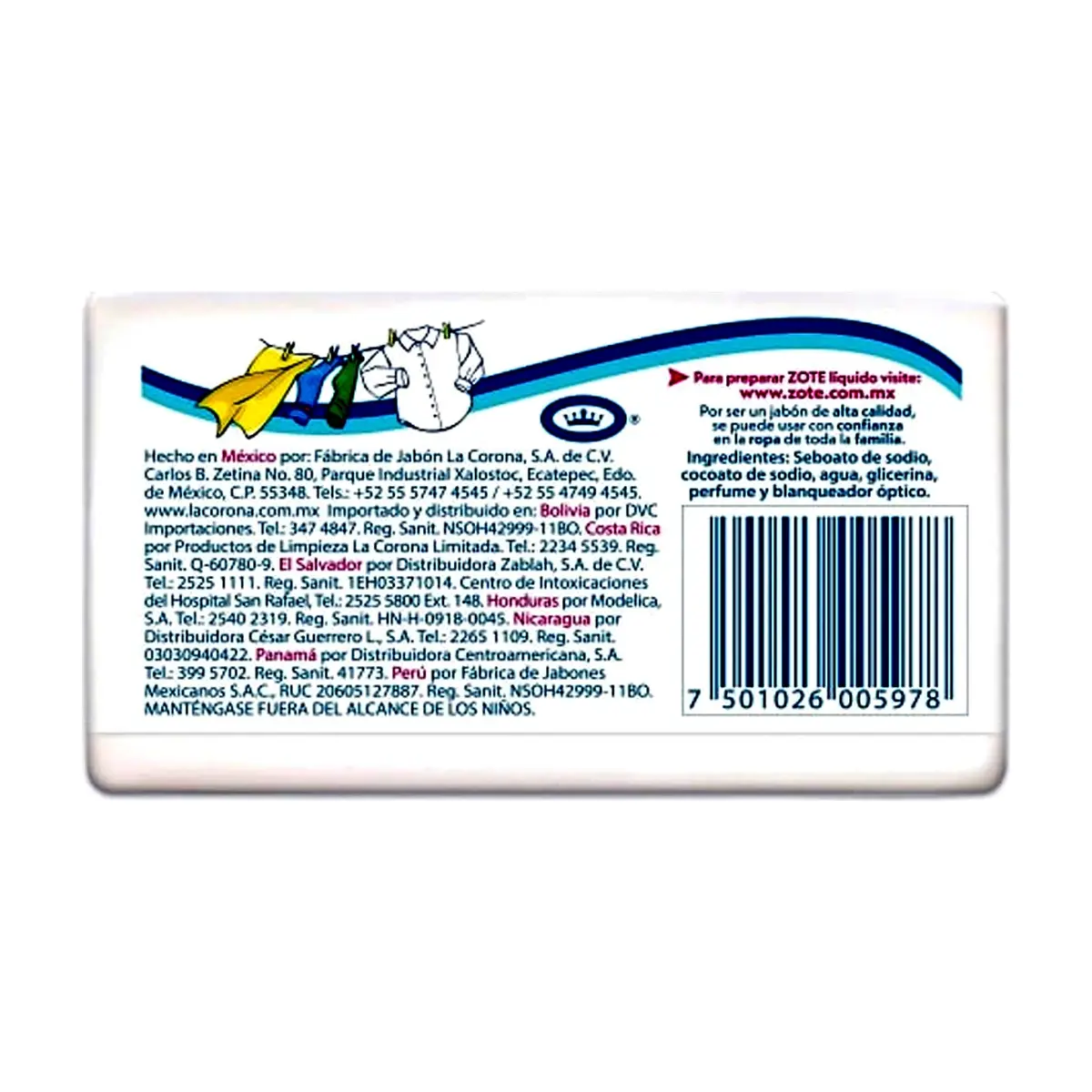Jabón de lavar Zote (100 g / 3.5 oz) - Thumbnail 2