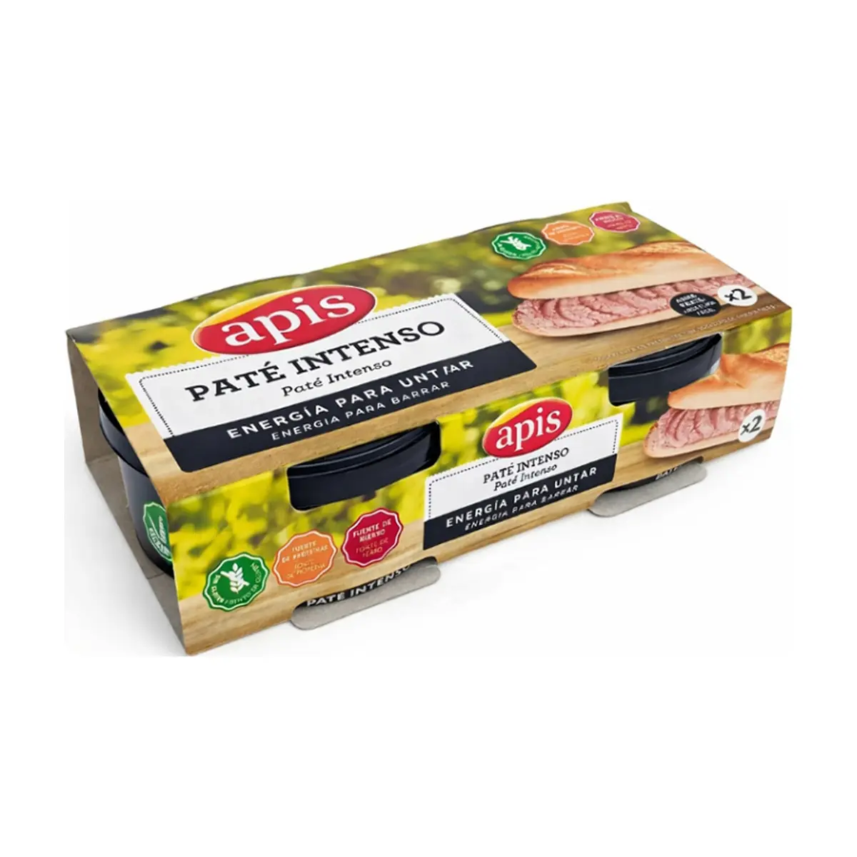 Paté Intenso de hígado de cerdo Apis (2 x 80 g / 5.6 oz)