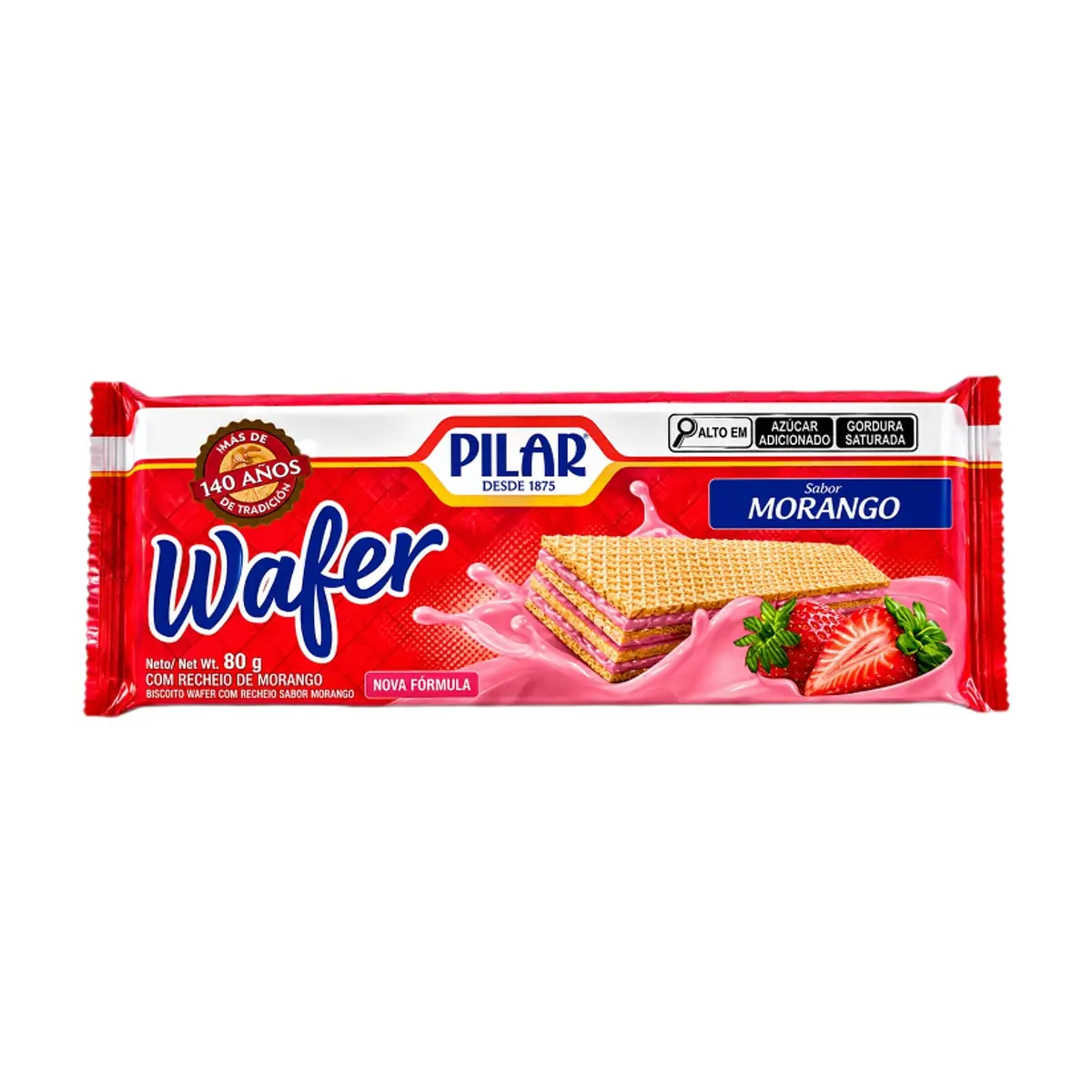 Sorbetos de fresa Pilar (80 g / 2.82 oz) - Imagen 1
