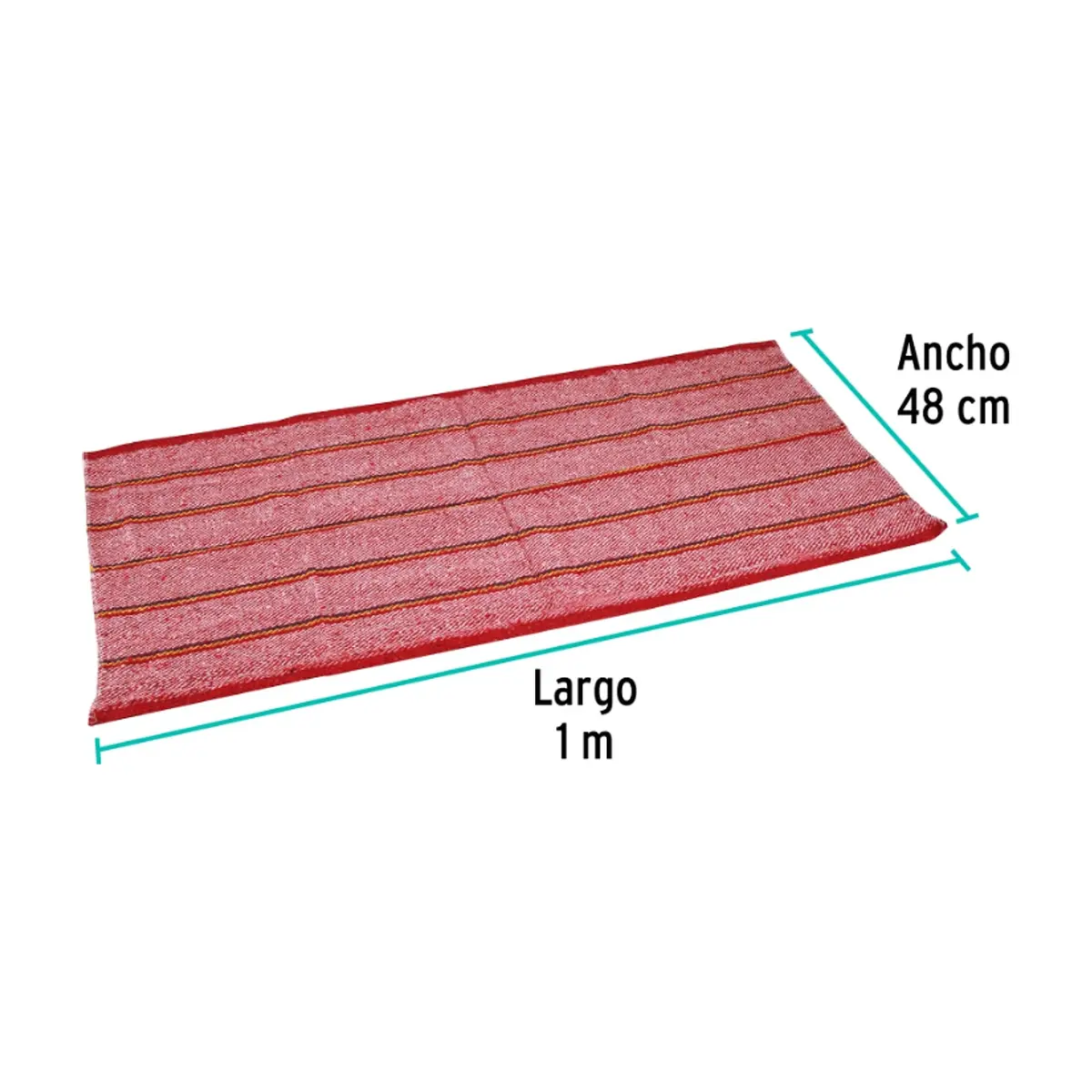 Alfombra multiuso roja 48 cm x 1 m - Klintek - Thumbnail 3