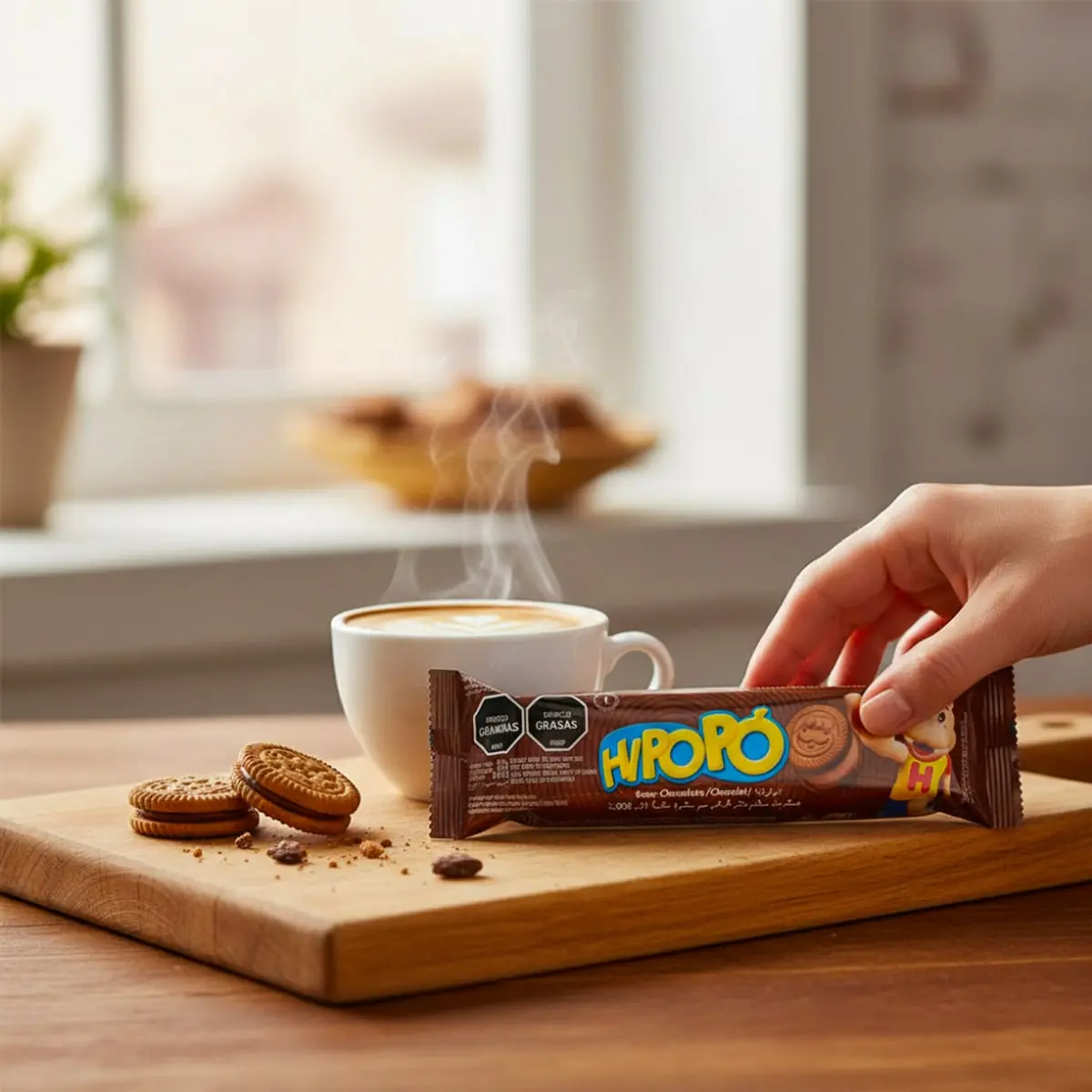 Galletas con relleno sabor chocolate Hipopó (80 g / 2.82 oz) - Thumbnail 5