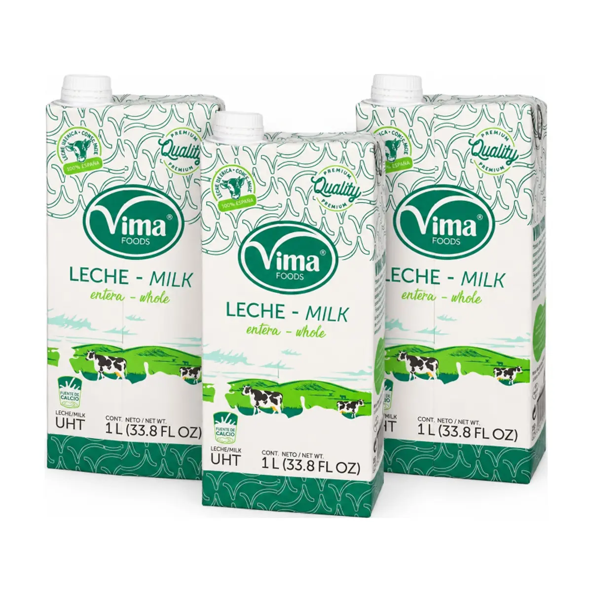 Leche entera Vima Foods (3 x 1 L) - Imagen 1