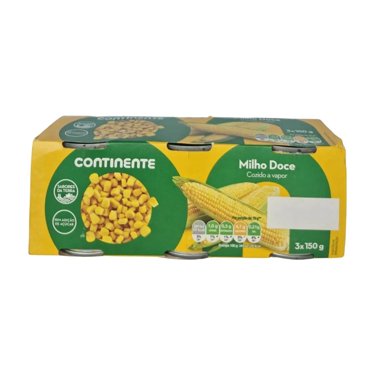 Maíz dulce sin gluten Continente (3 x 150 g / 5.29 oz) - Thumbnail 2