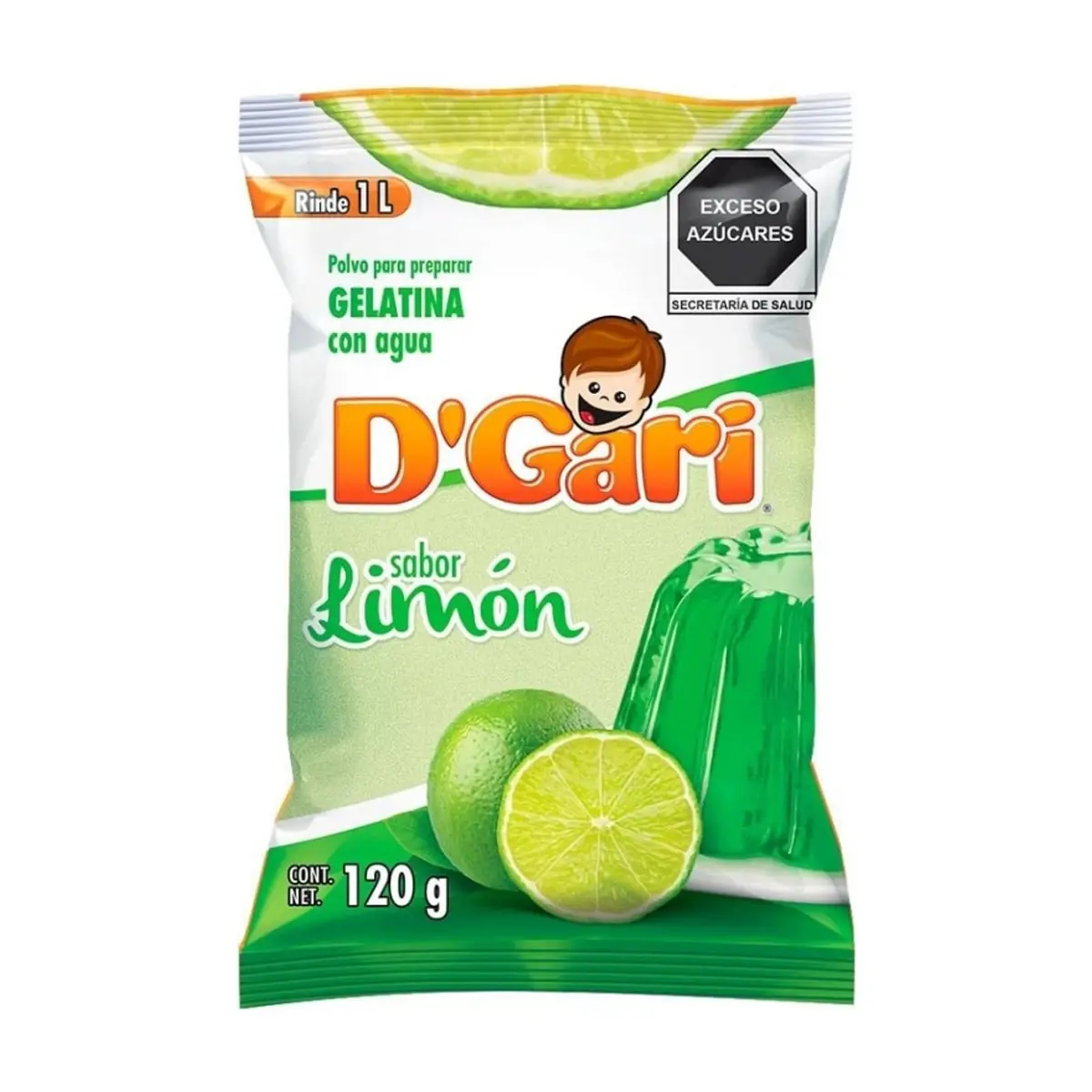 Gelatina de sabor limón D'Gari (120 g / 4.23 oz) - Thumbnail 2