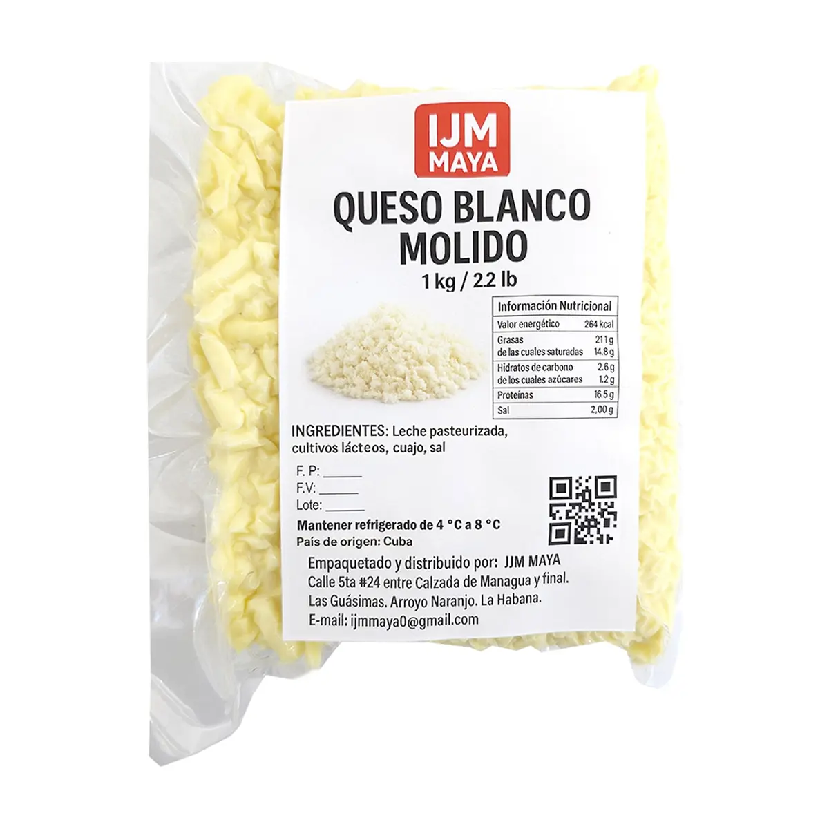 Queso blanco molido IJM (1 kg / 2.2 lb) - Miniatura 2