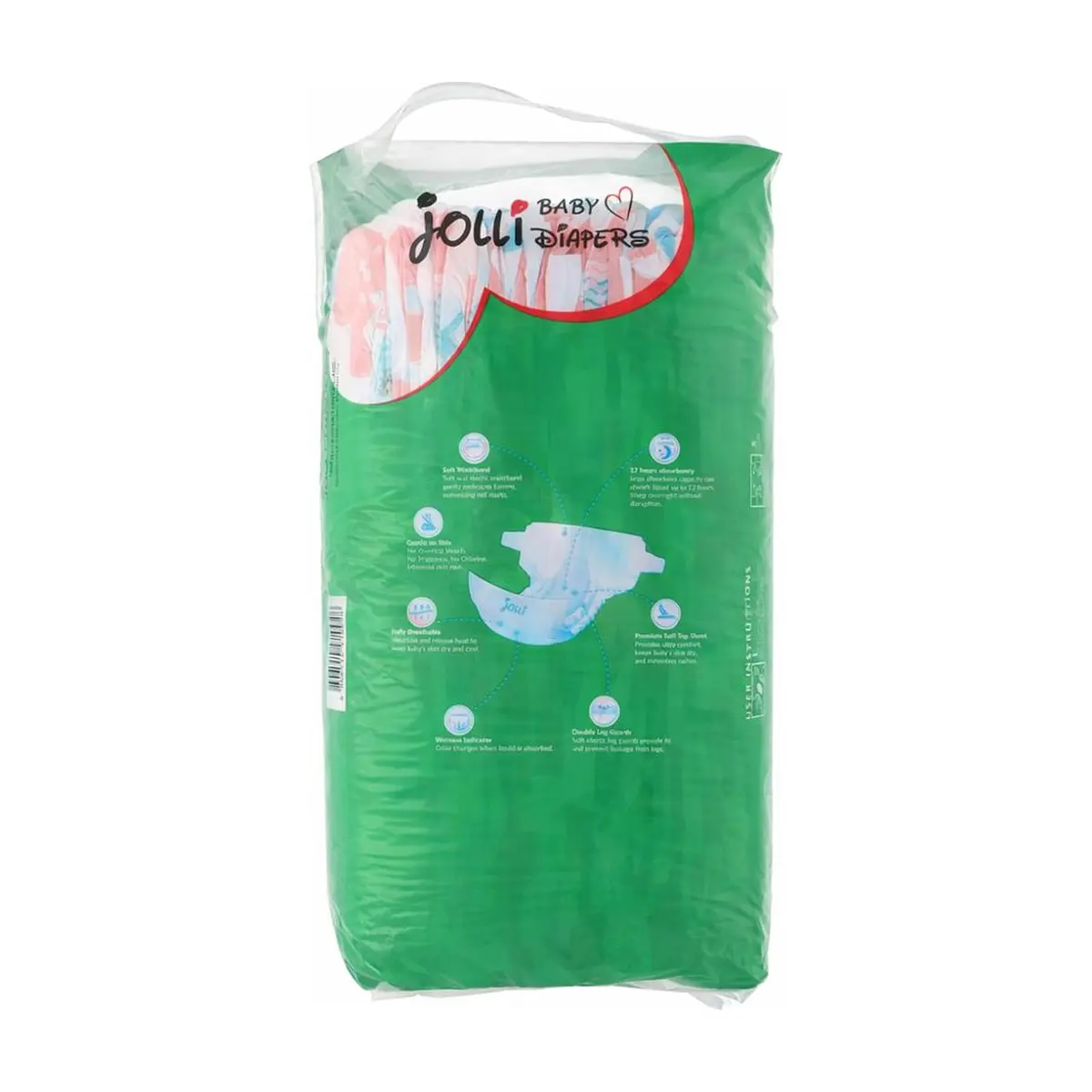 Pañales desechables para bebé talla M Jolli (32 U) - Thumbnail 2
