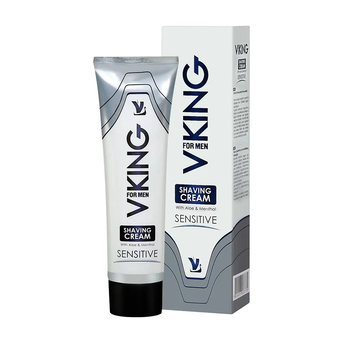 Crema de afeitar con aloe y mentol Sensitive Viking (100 ml) - Miniatura 1
