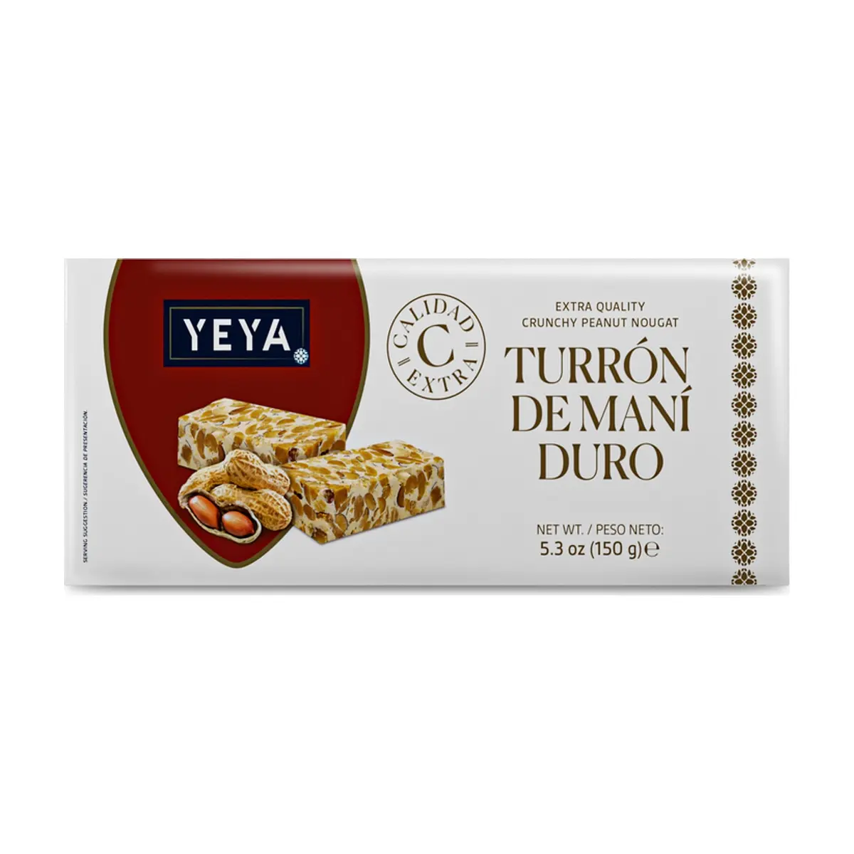 Turrón de Maní Duro Calidad Extra YEYA (150 g / 5.3 oz) - Thumbnail 2