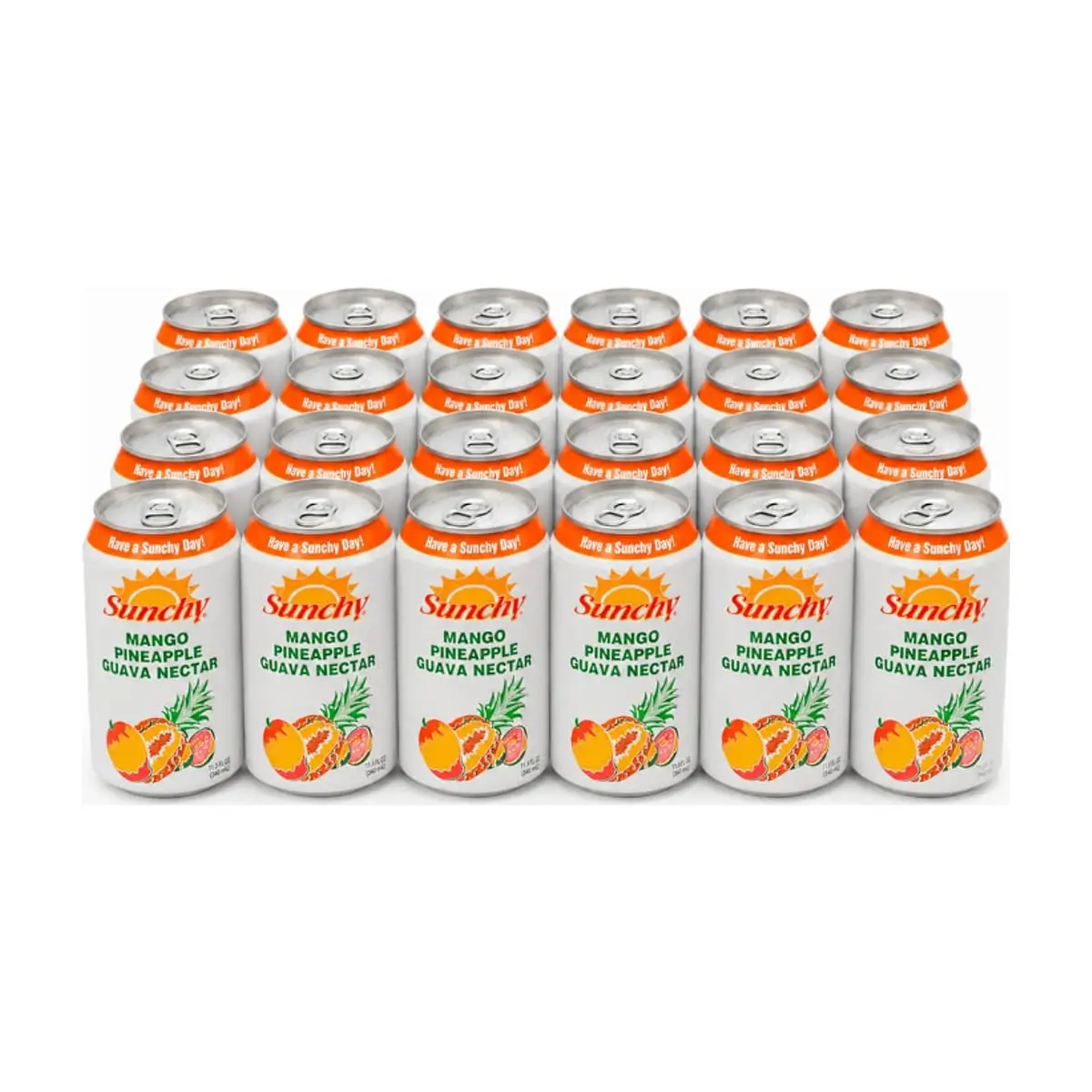Néctar de mango piña guayaba Sunchy (24 x 334 ml / 11.3 fl oz) - Imagen 1