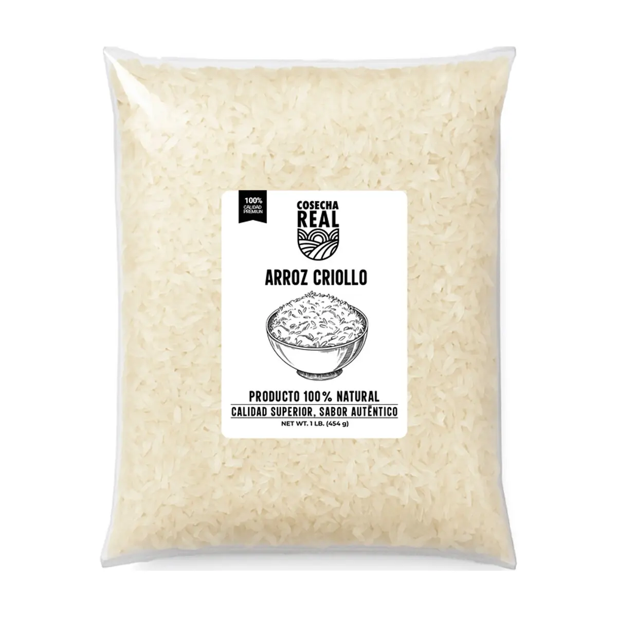 Arroz criollo Cosecha Real (454 g / 1 lb)