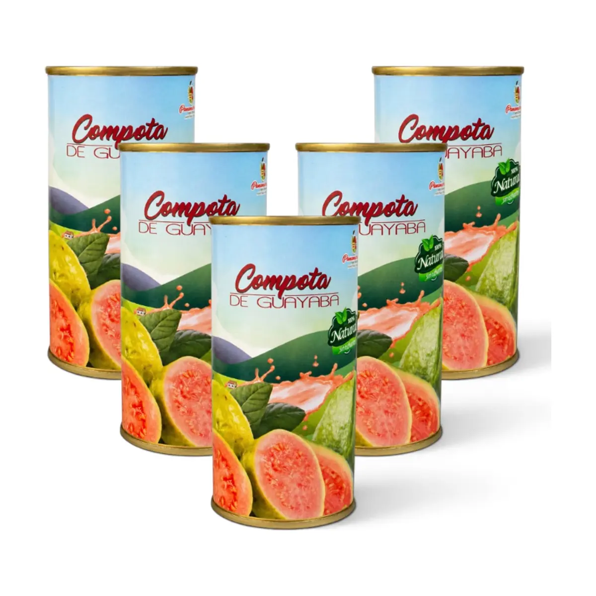 Compota de guayaba Placeres del Campo (5 X 220 g / 7.76 oz) - Imagen 1