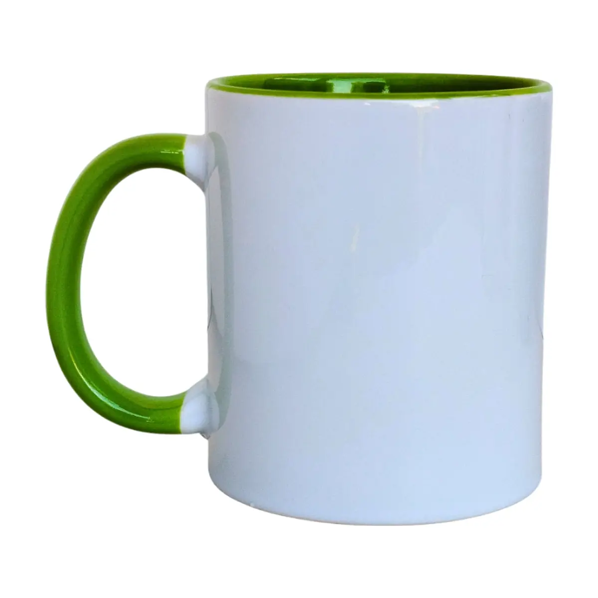 Taza de cerámica blanca y verde Torbex - Thumbnail 3