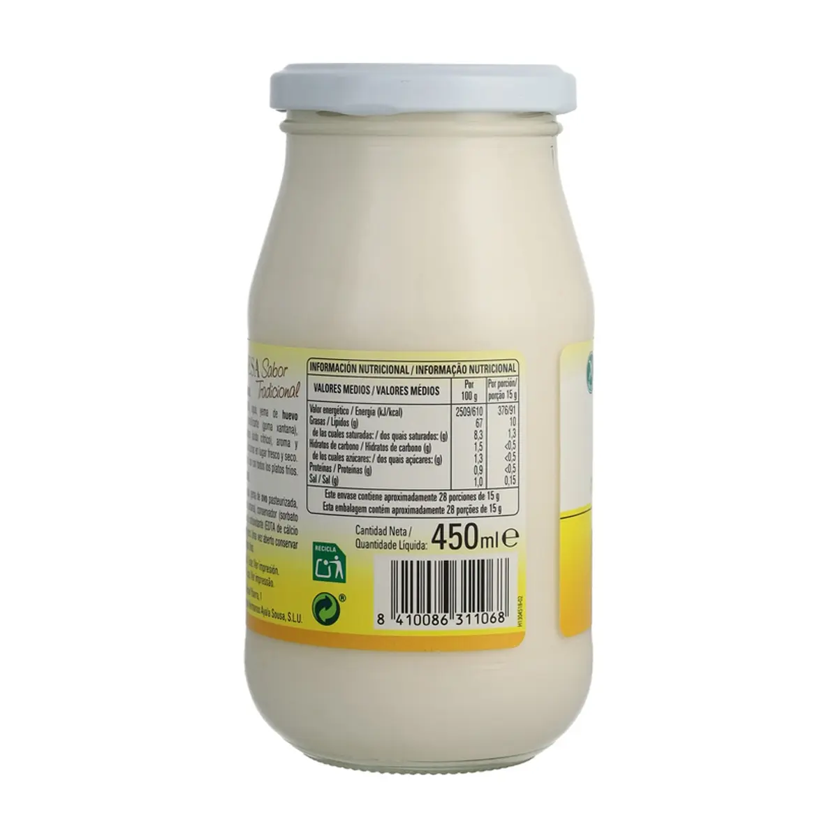 Mayonesa sabor tradicional Ayala (450 ml / 15.22 oz) - Thumbnail 3