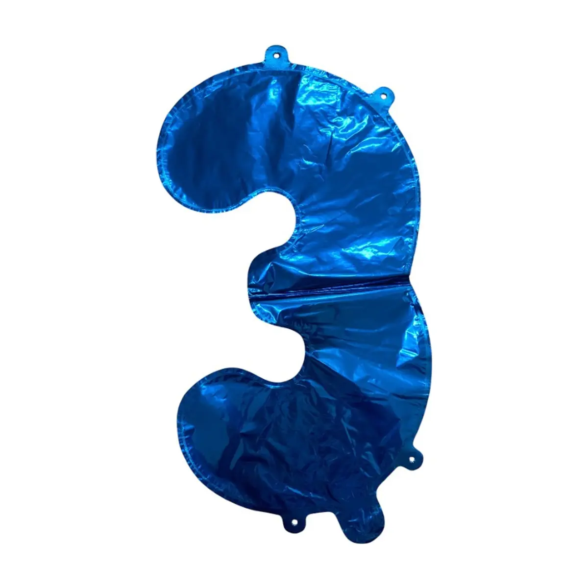 Globo azul número 3 Balloon (16 pulgadas) - Thumbnail 2
