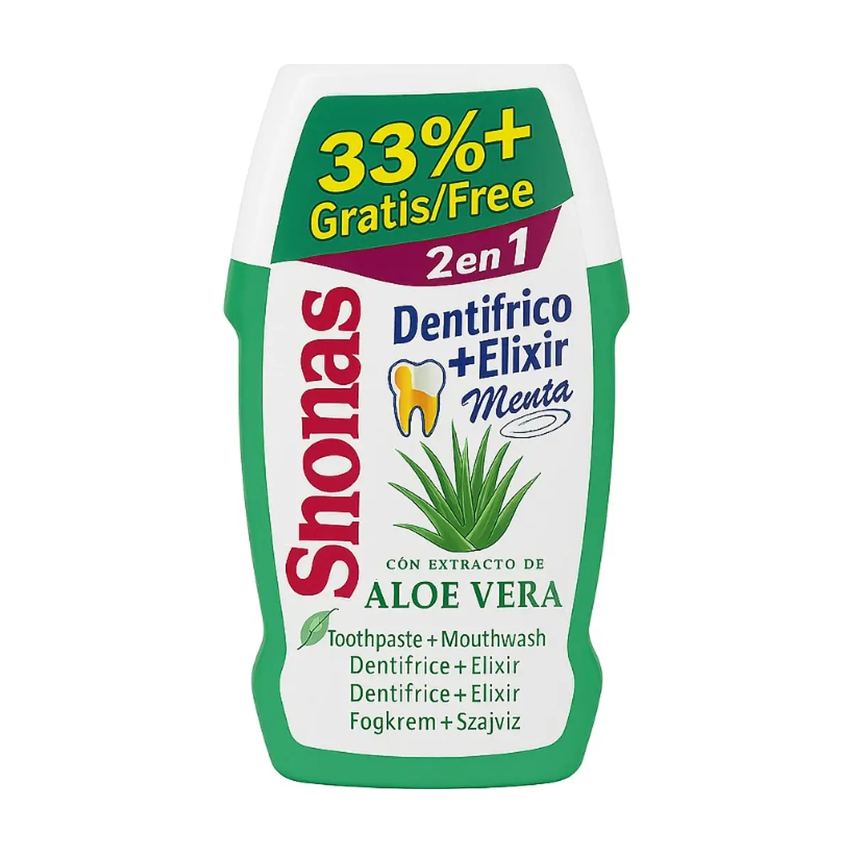 Pasta dental en gel con Aloe Vera S'nonas (100 ml / 3.38 fl oz) - Thumbnail 2