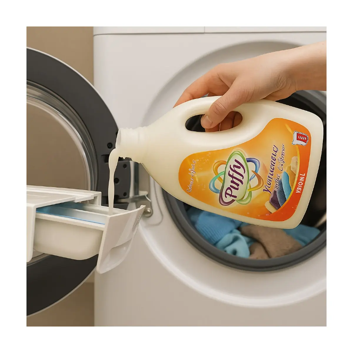 Suavizante para ropa sensitive Puffy (1500 ml) - Thumbnail 5