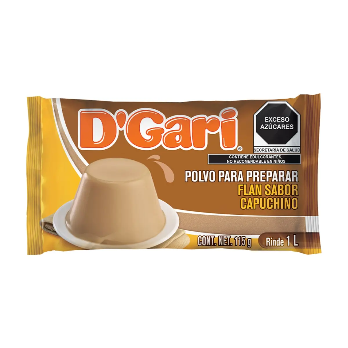Flan sabor capuchino D'Gari (115 g / 4.06 oz)