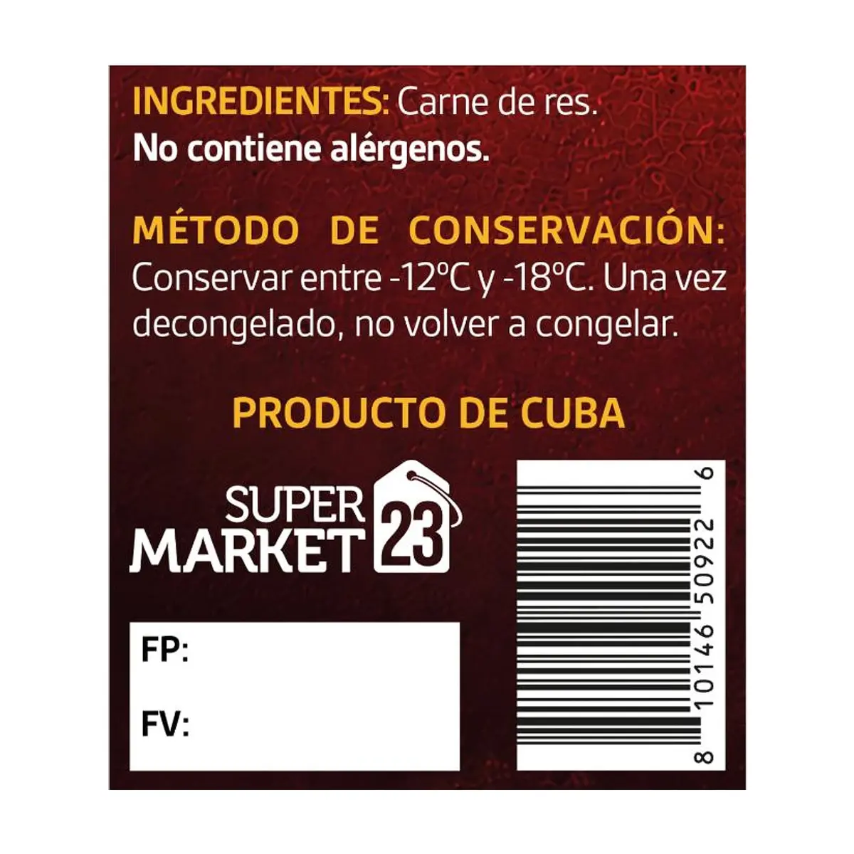 Carne troceada de res YEYA (1 kg / 2.2 lb) - Miniatura 3