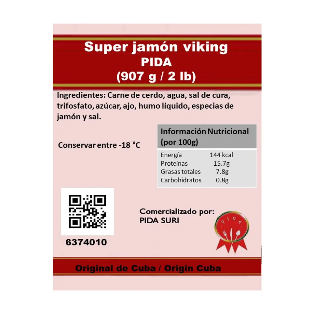 Super jamón viking Pida (907 g / 2 lb) - Thumbnail 6