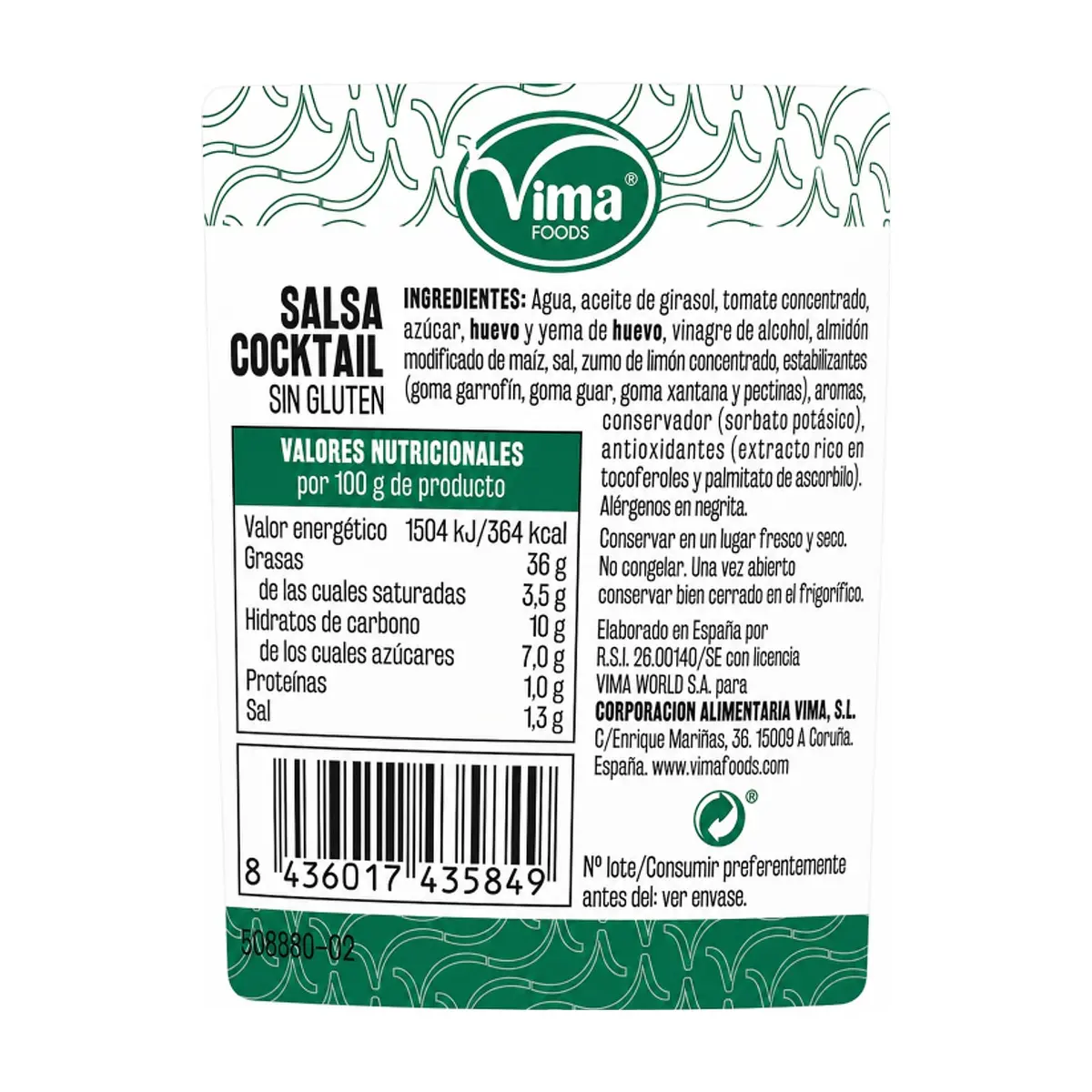 Salsa cocktail Vima Foods (225 ml) - Thumbnail 7