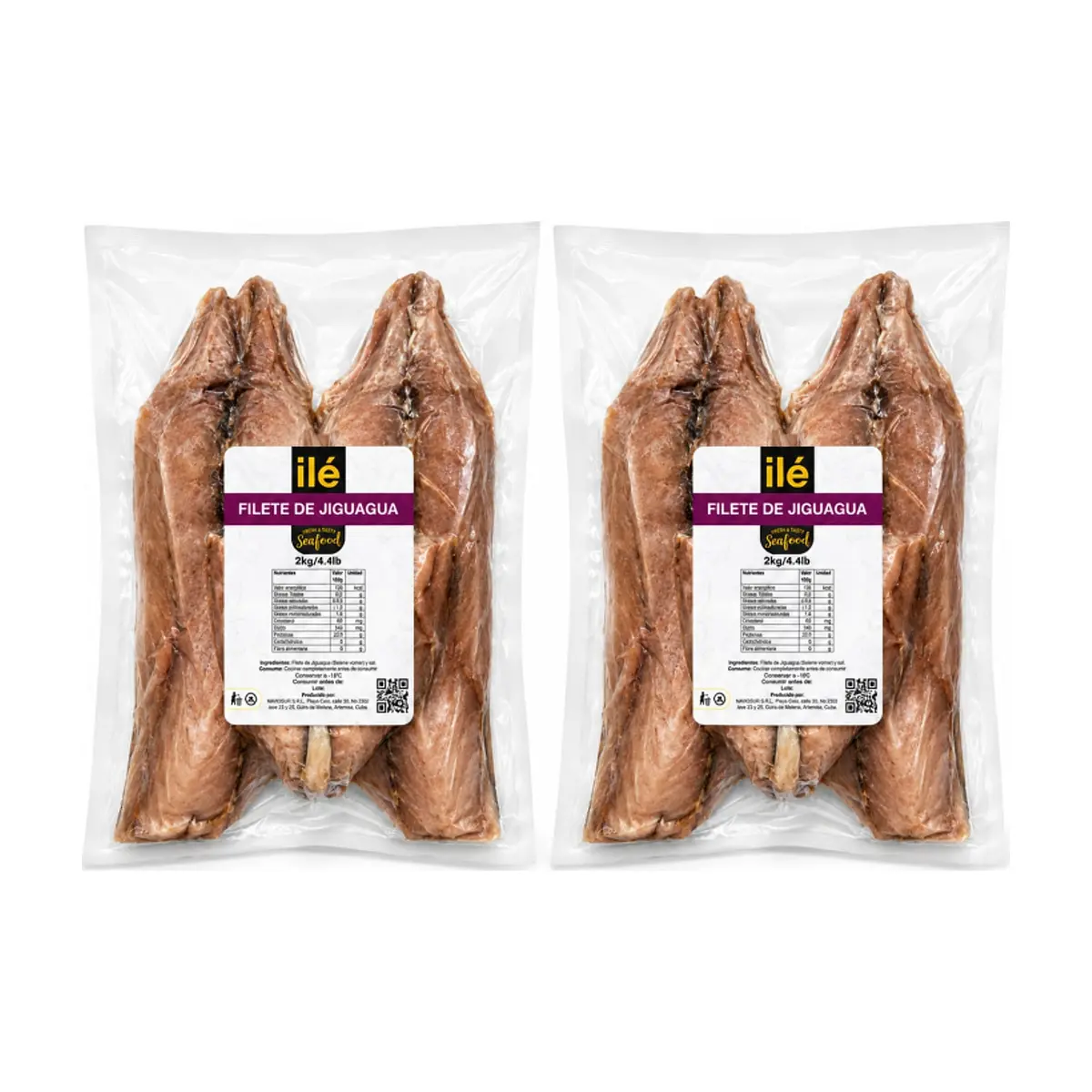 Filete de pescado Jiguagua (2 x 2 kg / 4.4 lb) - Miniatura 1