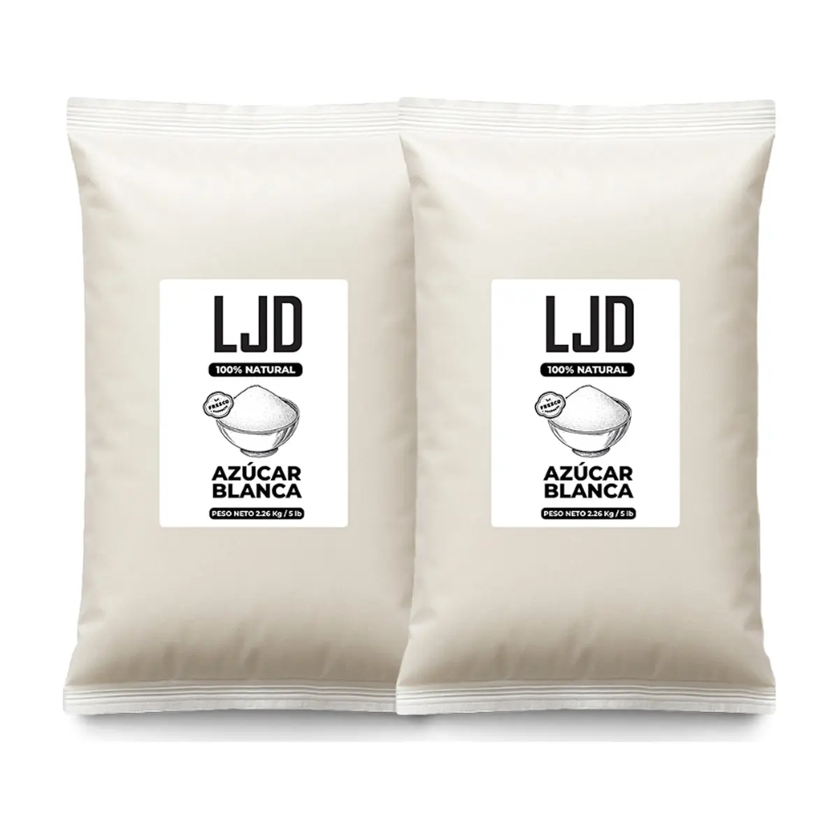 Azúcar blanca LJD (2 x 2.26 kg / 5 lb)