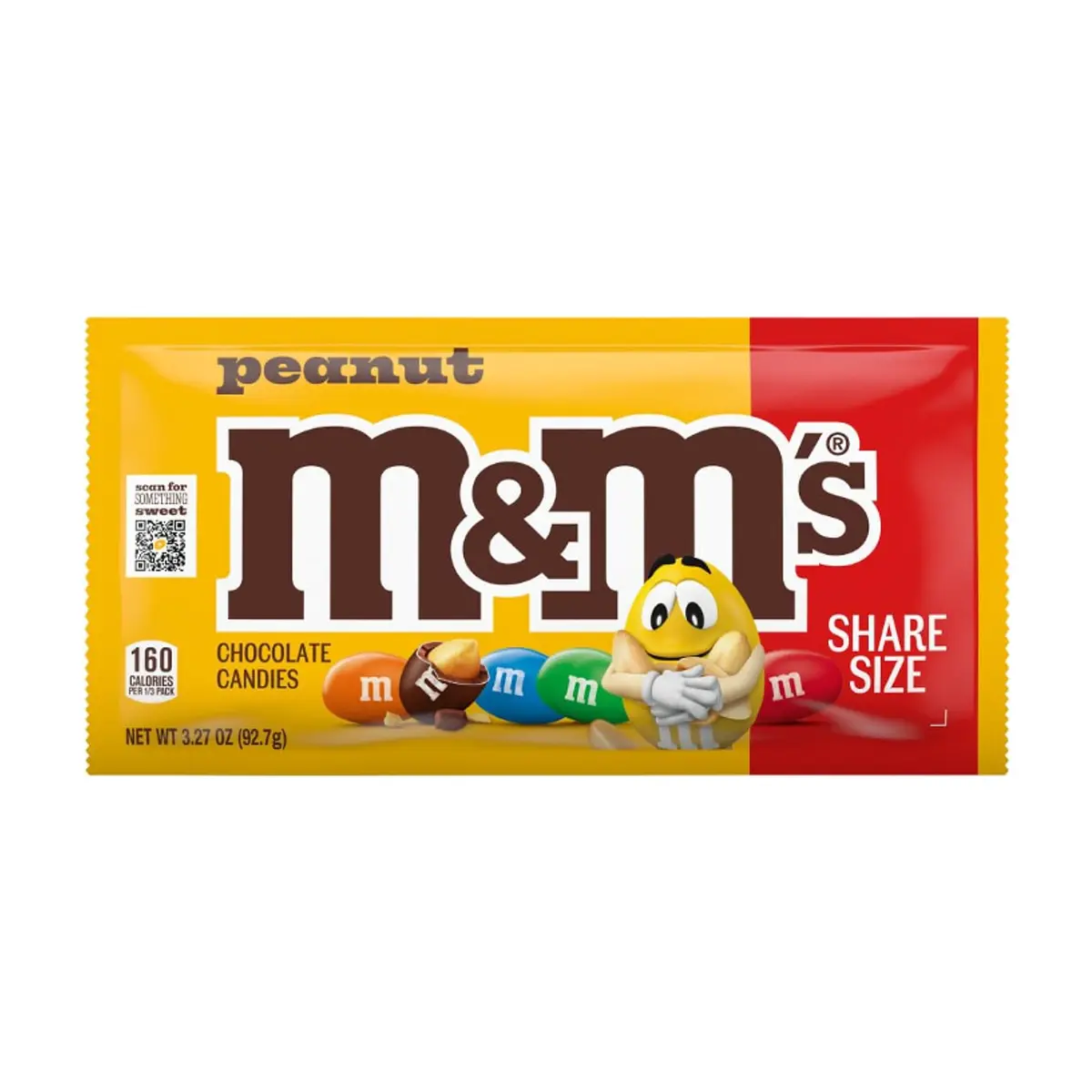 Chocolate con leche con cacahuete M&M's (92.7 g / 3.27 oz)