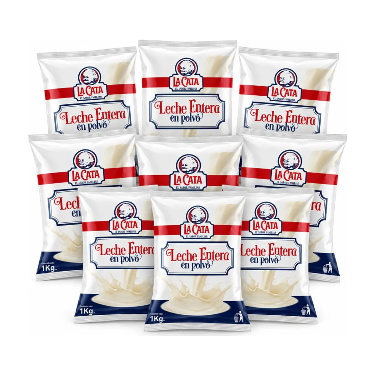 Leche en polvo entera La Cata ( 9 x 1 kg / 2.20 lb) - Imagen 1