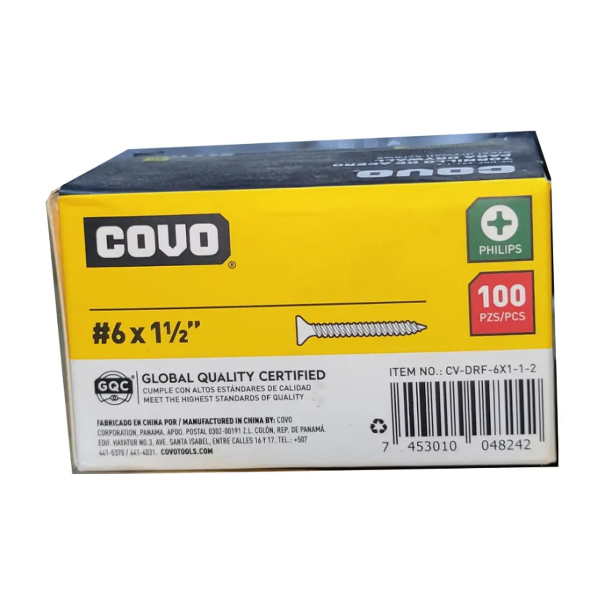 Caja de 100 tornillos de acero para drywall #6 x 1-1/2" Covo - Thumbnail 7
