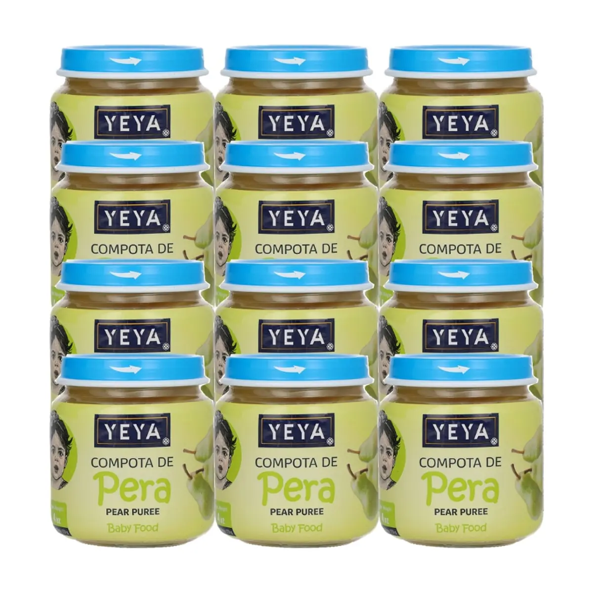 Compota de pera YEYA (12 x 113 g / 4 oz)