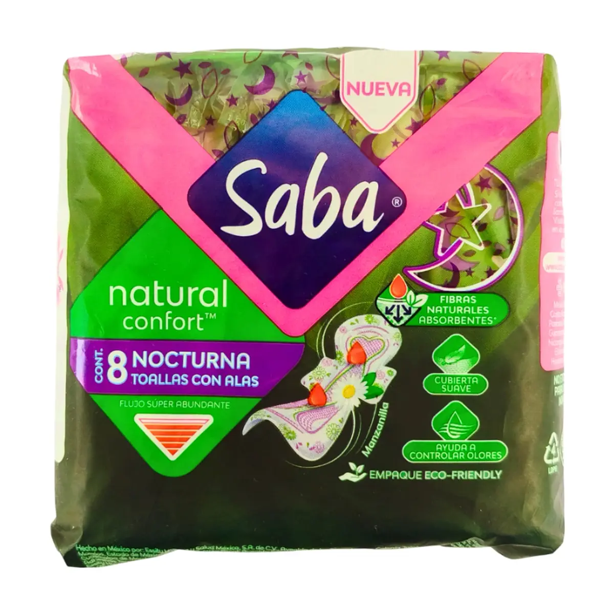 Toallas femeninas - Íntimas - nocturnas Saba (8 U) - Miniatura 7