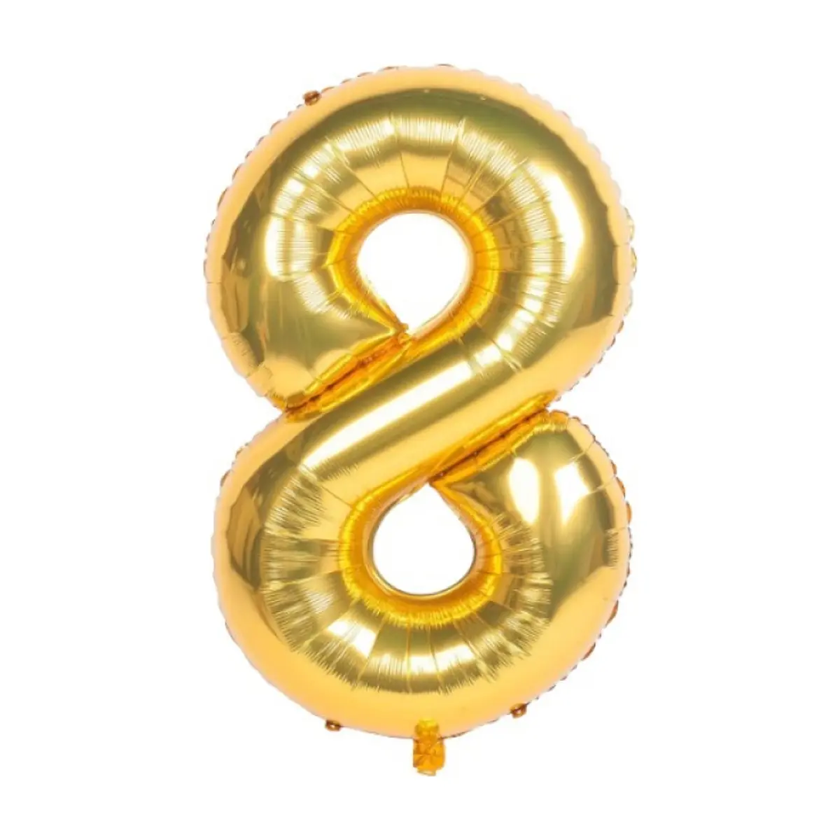 Globo dorado Número 8 Balloon (16 pulgadas)
