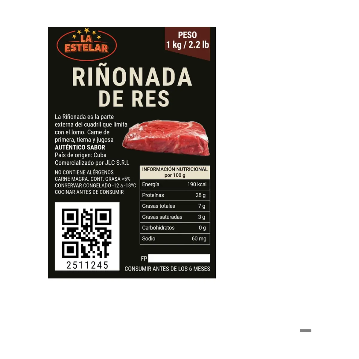 Riñonada de res de primera La Estelar (1 kg / 2.2 lb) - Thumbnail 3