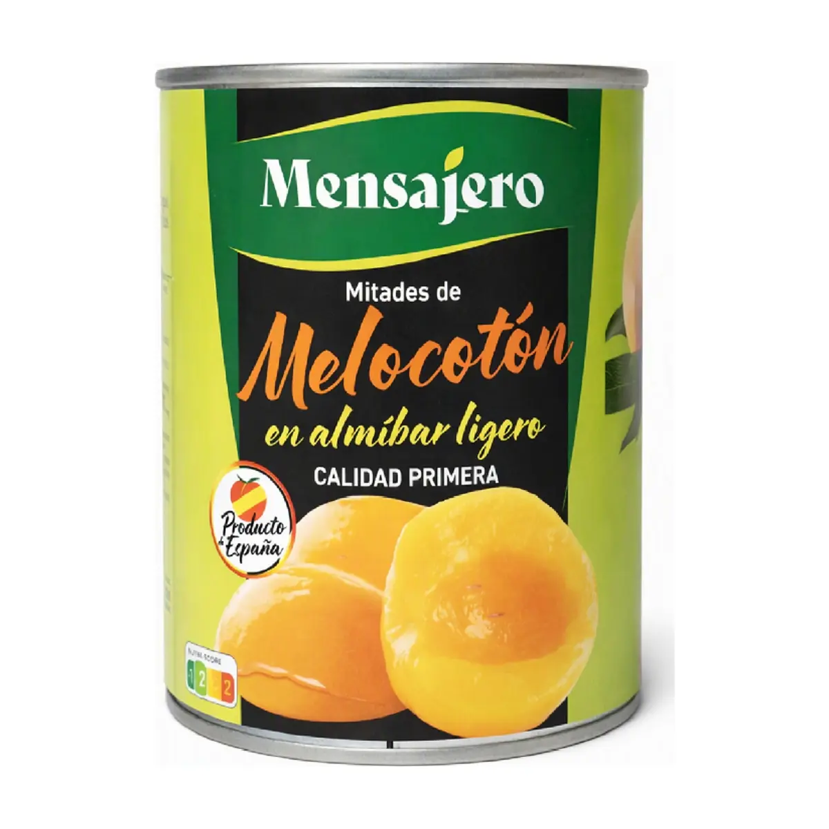 Mitades de melocotón en almíbar ligero Mensajero (840 g / 1.85 lb)