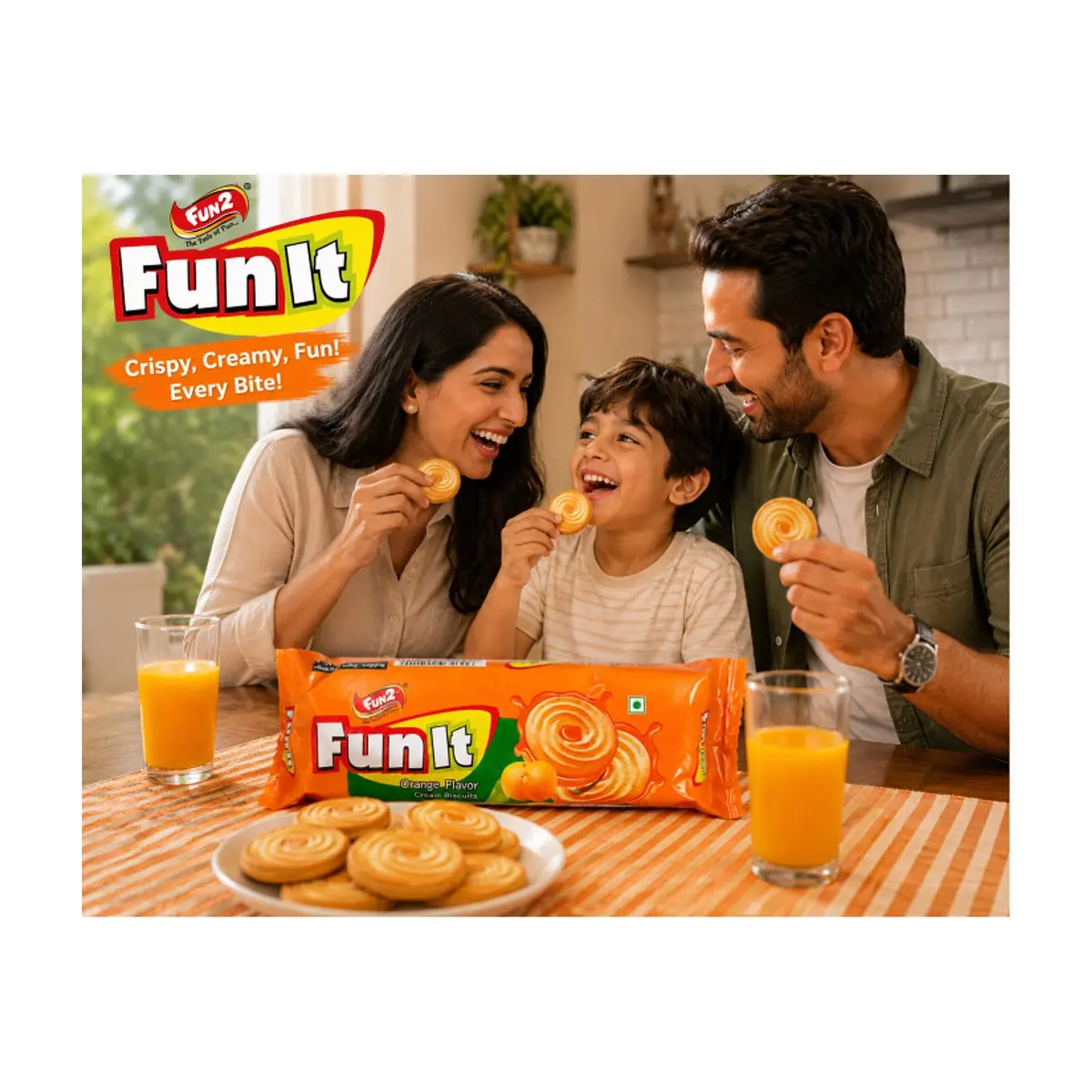 Galleta de crema con sabor a naranja Fun2 (6 x 36 g / 1.27 oz) - Thumbnail 5
