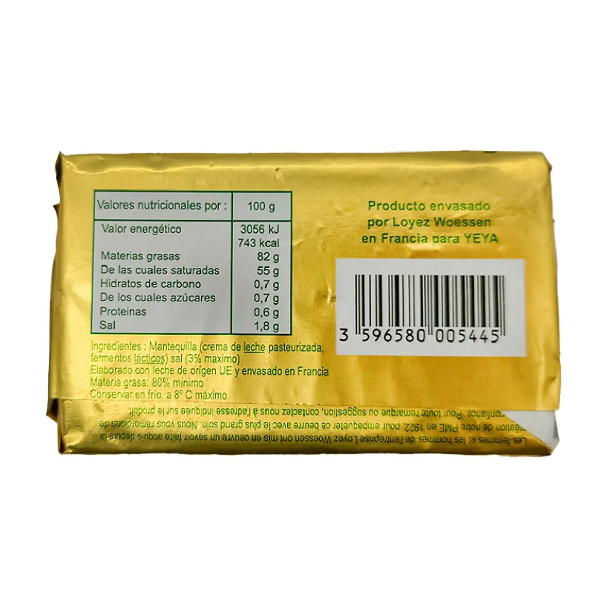 Mantequilla con sal YEYA (250 g / 8.81 oz) - Thumbnail 2
