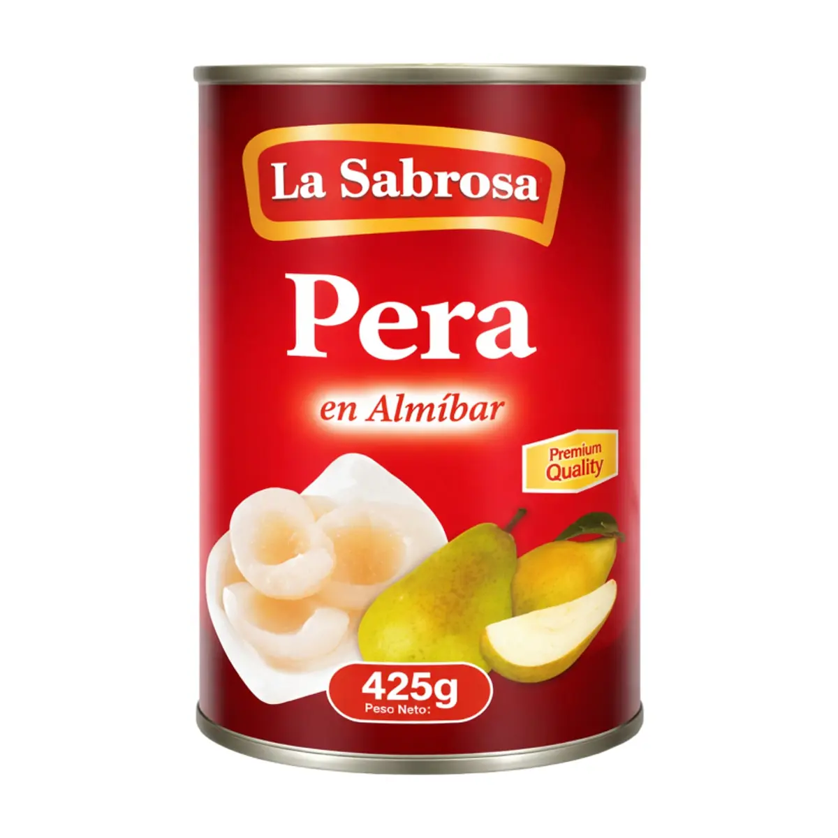 Pera en almíbar La Sabrosa (425 g / 14.99 oz)