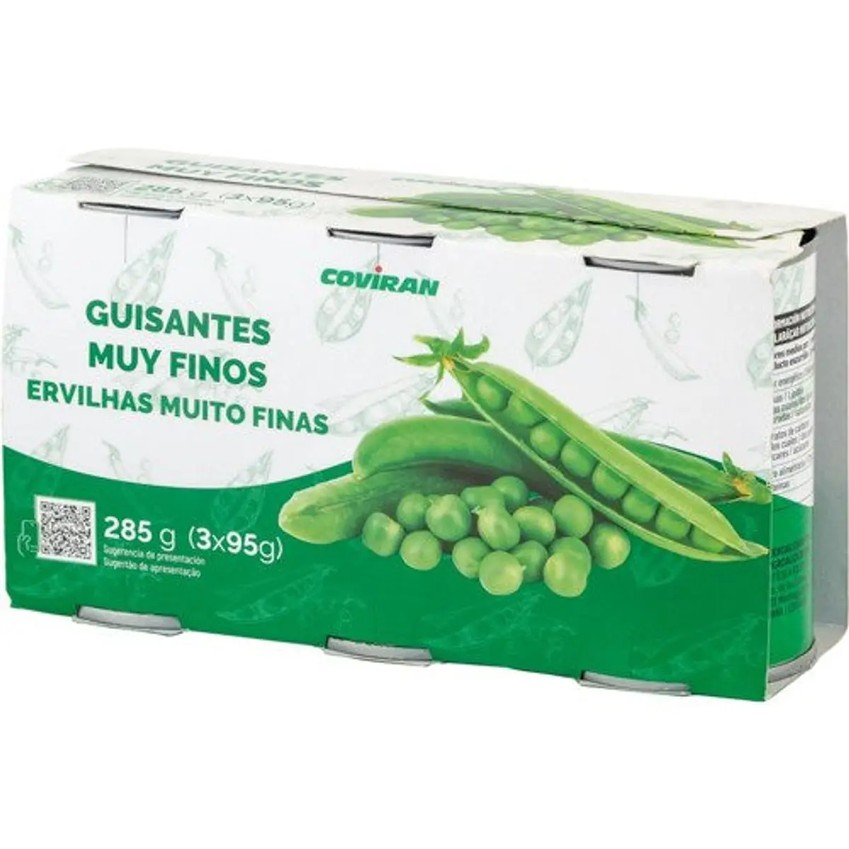 Guisantes Covirán Pack-3 (3×95 g)